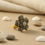 Load image into Gallery viewer, gold plating Flower Ring with Diamonds | Luxury Jewelry for Women

