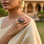 Load image into Gallery viewer, Gemstone Ring for Women | Ruby &amp; Sapphire | Art Palace Jewelry
