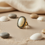 Load image into Gallery viewer, gold plating Ring with Pearl &amp; Diamond Accents | Women's Jewelry Gift
