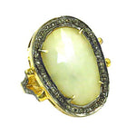 Load image into Gallery viewer, gold plating Ring with Pearl &amp; Diamond Accents | Women's Jewelry Gift
