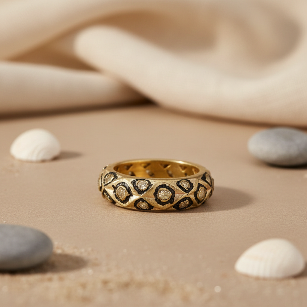 gold plating Diamond Ring | Unique Women's Jewelry | Gift