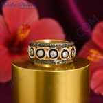 Load image into Gallery viewer, gold plating Ring with Black Diamonds for Women | Designer Jewelry
