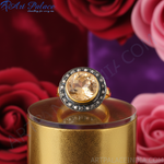 Load image into Gallery viewer, Yellow Citrine Ring for Women | Gold &amp; Diamond Ring
