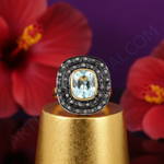 Load image into Gallery viewer, Anillo de oro con topacio azul | Para mujer | Uso diario
