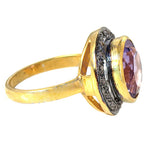 Load image into Gallery viewer, gold plating Amethyst Ring for Women | Cocktail Ring | Gift
