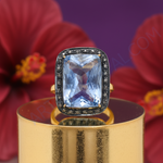 Load image into Gallery viewer, Sapphire &amp; Diamond Ring | Gold Finish | Women&#39;s Jewelry Gift
