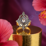 Load image into Gallery viewer, Vintage Diamond Ring | 18k Gold &amp; Pave Diamonds | Luxury Jewelry
