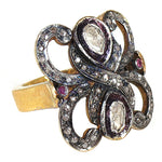 Load image into Gallery viewer, gold plating Ruby Diamond Ring for Women | Luxury Jewelry
