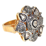 Load image into Gallery viewer, gold plating Diamond Ring for Women | Floral Design | Engagement Gift
