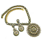 Load image into Gallery viewer, gold plating Kundan Necklace Set | Indian Bridal Jewelry for Women
