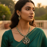 Load image into Gallery viewer, Gold Filigree Necklace &amp; Earrings Set | Women&#39;s Jewelry Gift
