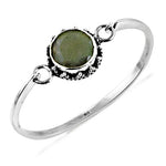 Load image into Gallery viewer, 925 Silver Green Stone Bangle Bracelet for Women | Daily Wear

