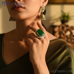 Load image into Gallery viewer, 925 Silver Jade Ring for Women | Gemstone Jewelry Gift
