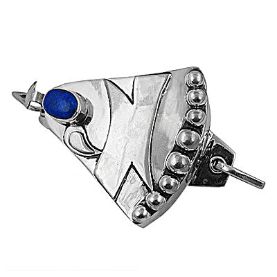 925 Silver Lapis Lazuli Hair Accessory | Women's Elegant Jewelry