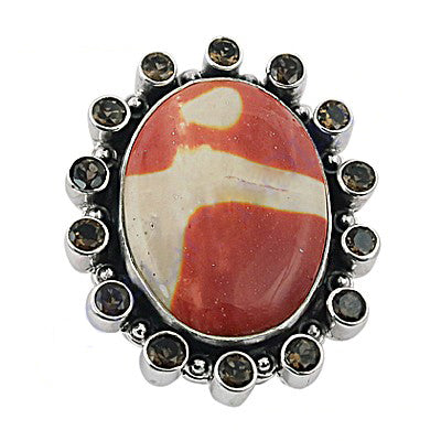 925 Silver Jasper Gemstone Ring for Women | Gift Jewelry