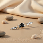Load image into Gallery viewer, 925 Silver Onyx Drop Earrings for Women | Black Gemstone Jewelry
