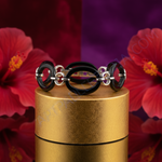 Load image into Gallery viewer, Silver and Black Oval Link Bracelet | Women&#39;s Fashion Jewelry
