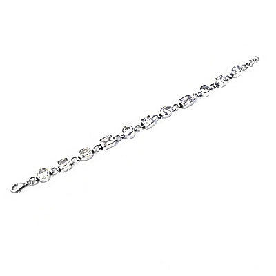 Silver Bracelet with Cubic Zirconia | Women's Elegant Jewelry