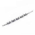 Load image into Gallery viewer, Silver Cubic Zirconia Flower Bracelet for Women | Party Wear
