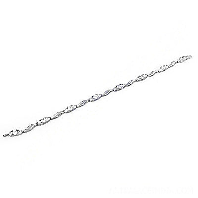 Silver Cubic Zirconia Bracelet for Women | Party Wear Gift