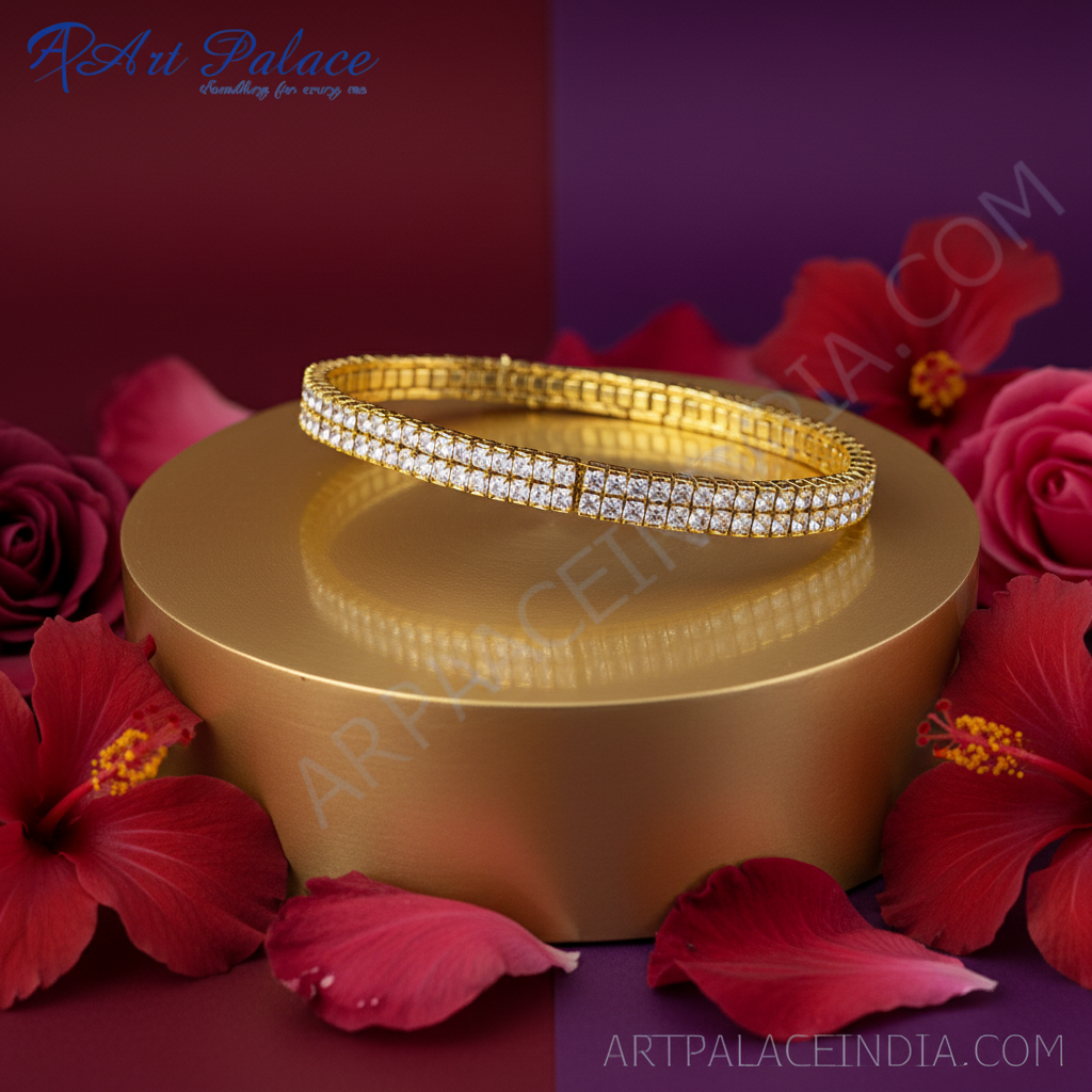 Gold crystal bracelet for women | party wear | gift