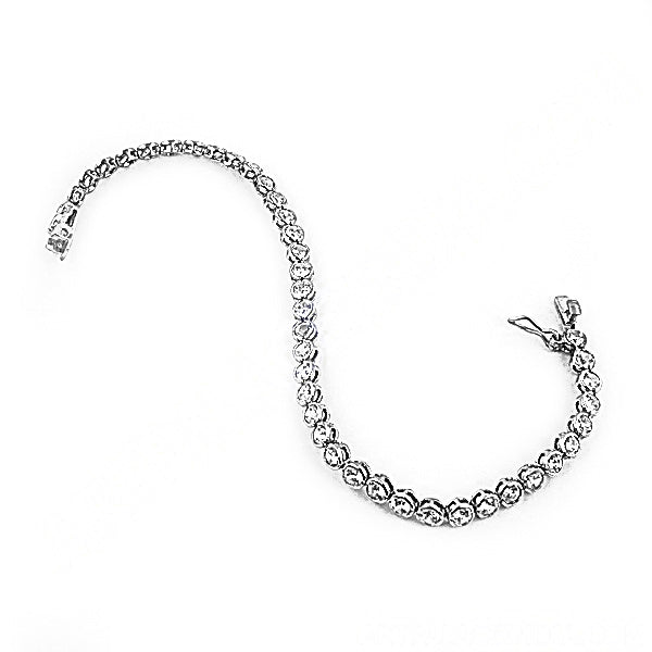 925 Silver Cubic Zirconia Tennis Bracelet for Women | Gift