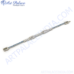 Load image into Gallery viewer, Sterling silver bracelet featuring diamonds and sapphire gemstones, perfect for women&#39;s fashion and gift giving.
