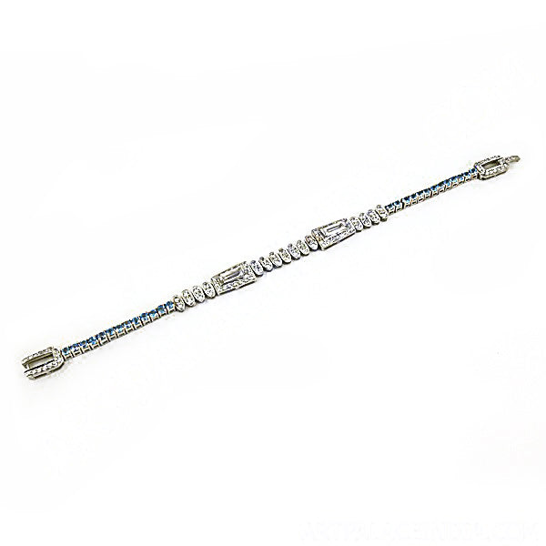 Sapphire & Diamond Bracelet | Sterling Silver | Women's Jewelry