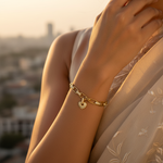 Load image into Gallery viewer, Pulsera de oro con dije de corazón | Circonita cúbica | Para mujer
