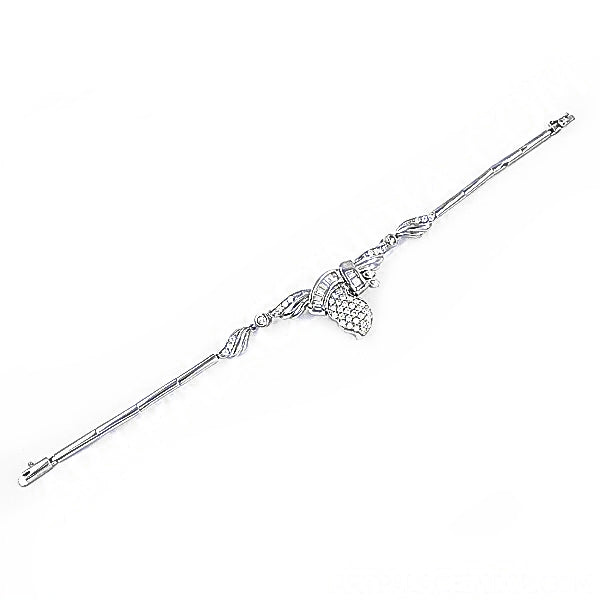 Silver Diamond Necklace for Women | Luxury Jewelry Gift