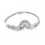 Load image into Gallery viewer, Silver Baguette Diamond Bracelet for Women | Wedding Jewelry

