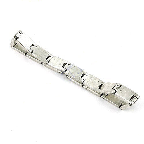 Silver Geometric Link Bracelet for Men | Everyday Jewelry