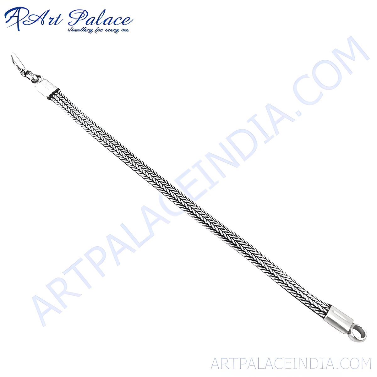 925 sterling silver braided chain bracelet, perfect for daily wear