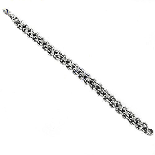 925 Sterling Silver Star Chain Bracelet | Men's Jewelry