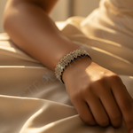 Load image into Gallery viewer, Pulsera geométrica de plata | Pulsera de plata de ley para mujer
