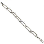 Load image into Gallery viewer, Silver Rectangle Link Bracelet | Women's Fashion Jewelry
