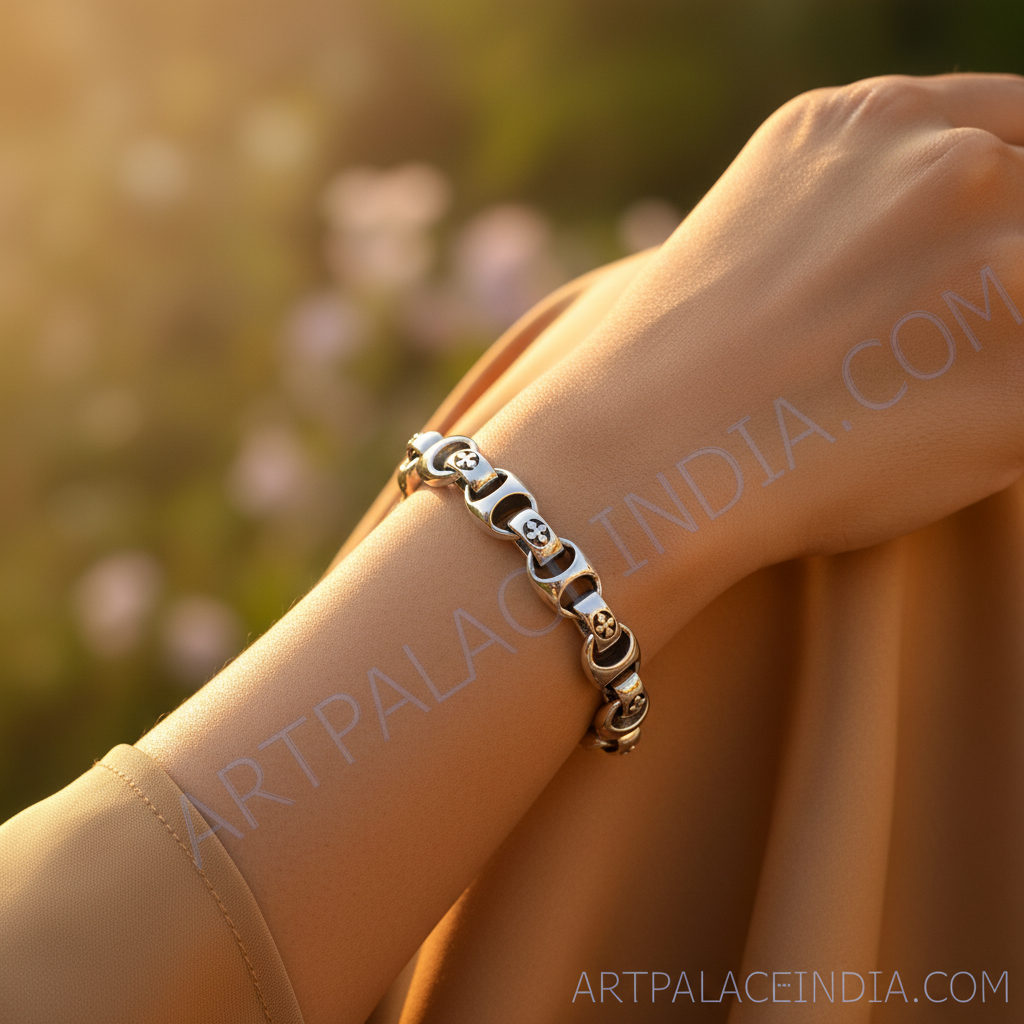 Pulsera de cruz de plata 925 para hombre | Regalo de joyería religiosa