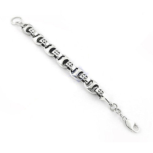 925 Silver Cross Bracelet for Men | Religious Jewelry Gift