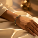 Load image into Gallery viewer, Pulsera de plata 925 con piedra verde para mujer | Joyería de moda

