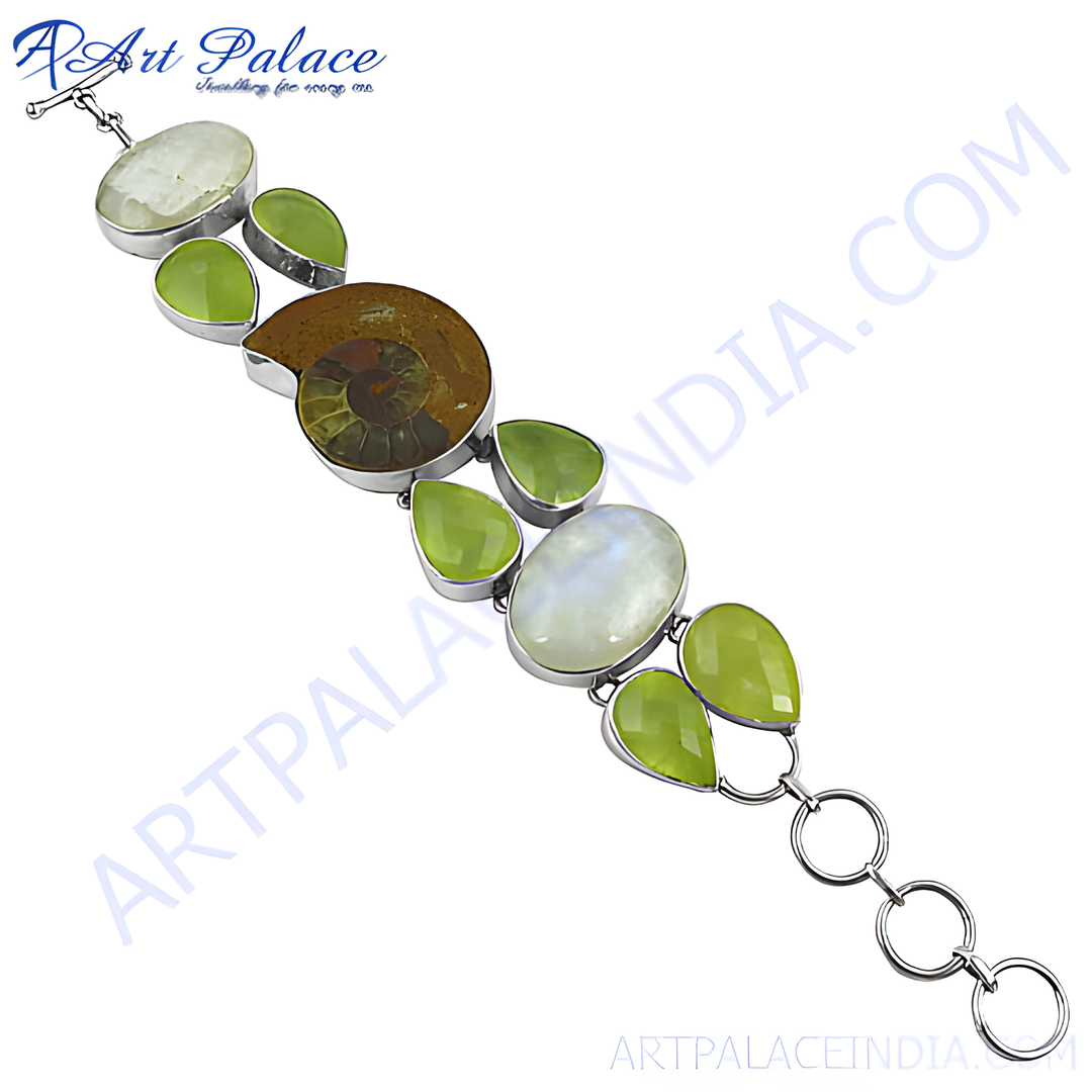 925 Silver Gemstone Bracelet for Women | Statement Jewelry