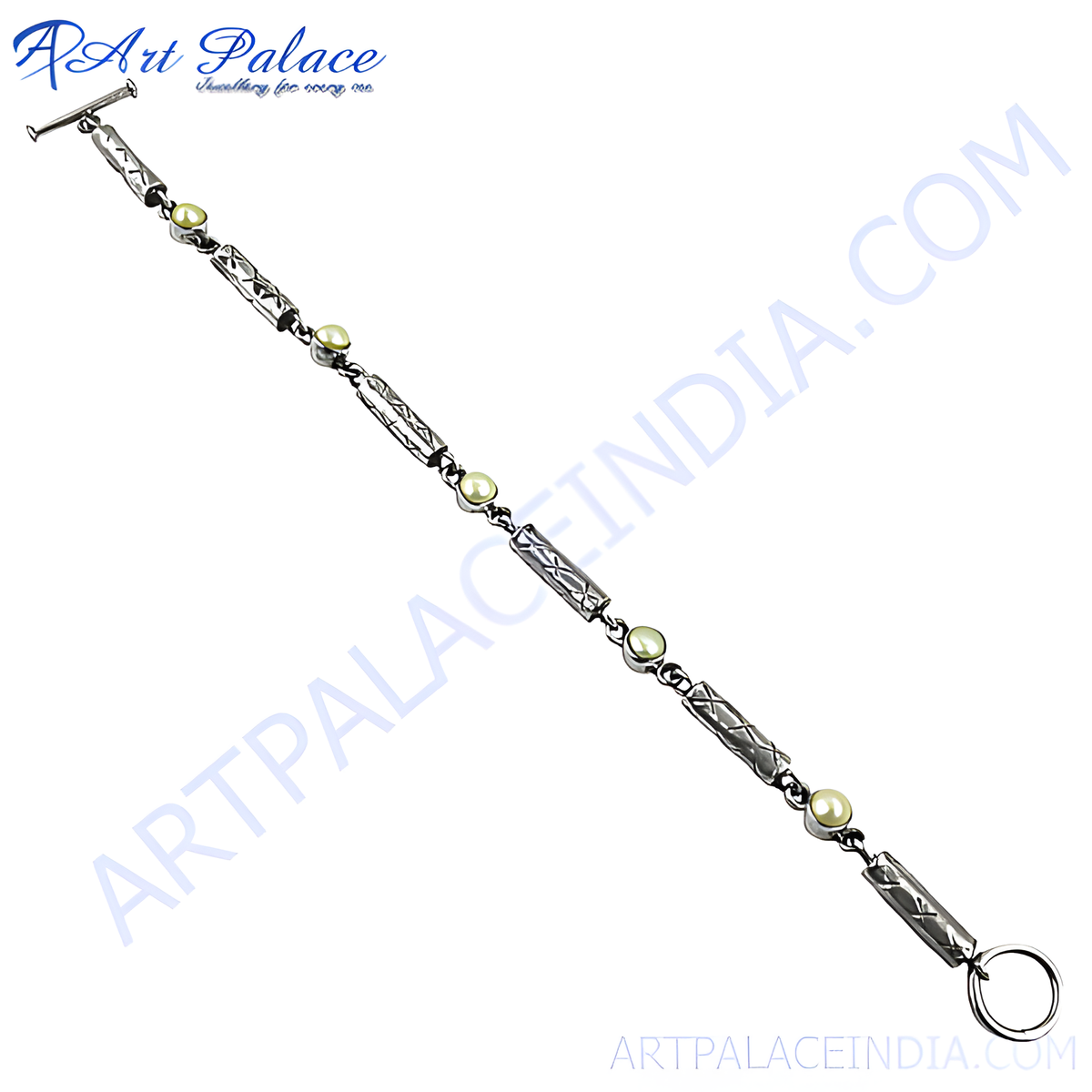 925 sterling silver chain bracelet with round pearls, perfect for women, elegant and stylish jewelry