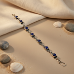 Load image into Gallery viewer, 925 Silver Blue Stone Bracelet for Women | Daily Wear Jewelry
