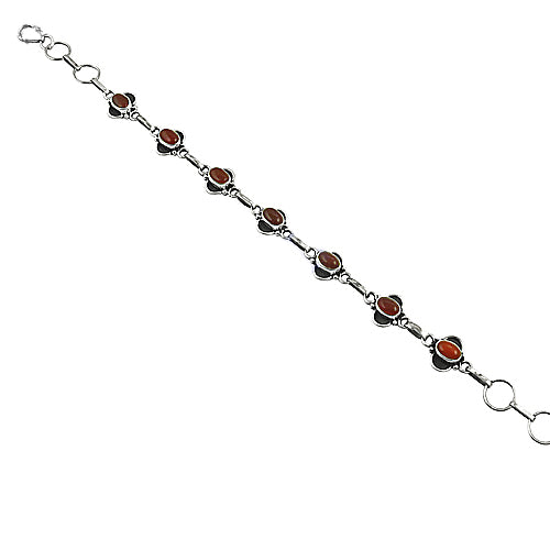 925 Silver Carnelian Bracelet for Women | Gemstone Jewelry