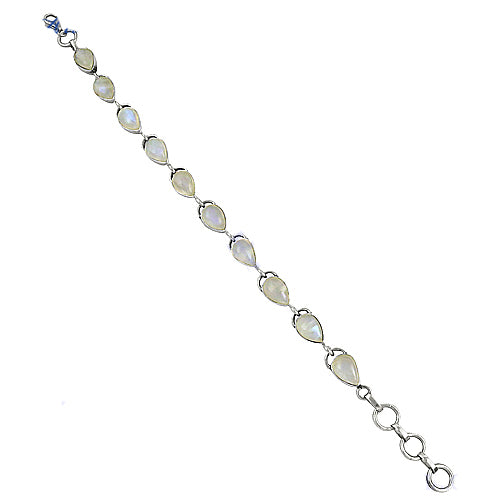 925 Silver Moonstone Teardrop Bracelet for Women | Gift