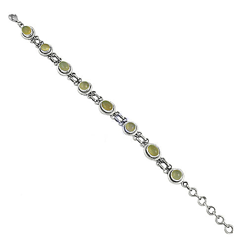 925 Silver Green Stone Bracelet for Women | Fashion Jewelry