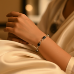 Load image into Gallery viewer, 925 Silver Onyx Stone Bracelet for Women | Classic Jewelry
