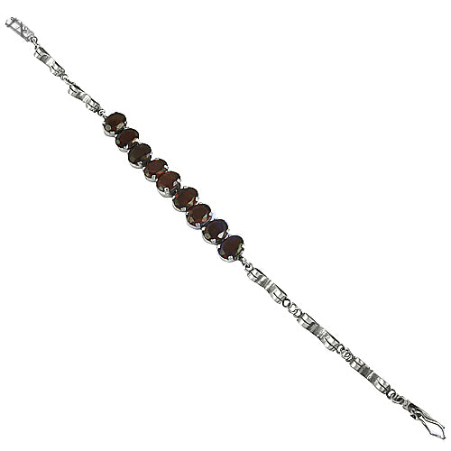 925 Silver Garnet Bracelet | Women's Beaded Bracelet Gift