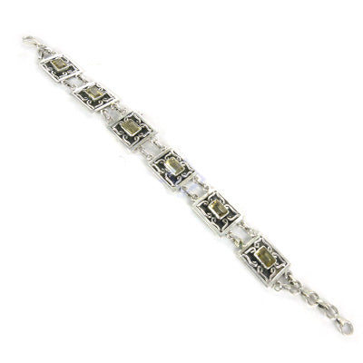 925 Silver Citrine Bracelet for Women | Statement Jewelry