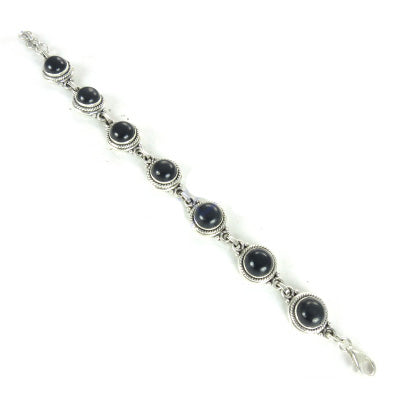 925 Silver Onyx Bracelet for Women | Statement Jewelry