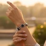 Load image into Gallery viewer, 925 Silver Onyx Stone Bracelet for Women | Daily Wear Gift
